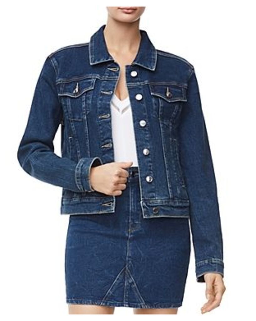 Good American Fitted Denim Jacket in Blue251
