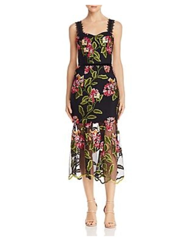 Bronx And Banco Cordelia Floral-Embroidered Dress