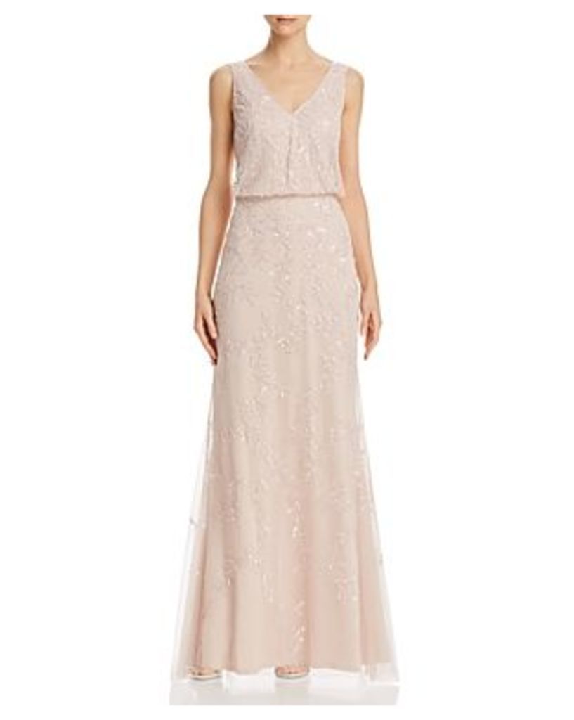 Adrianna Papell Embellished Blouson Gown