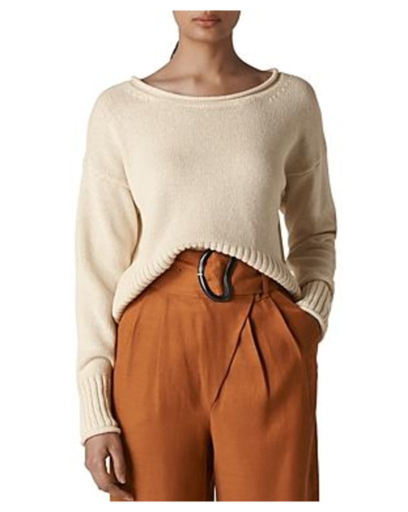Whistles Rolled-Edge Sweater