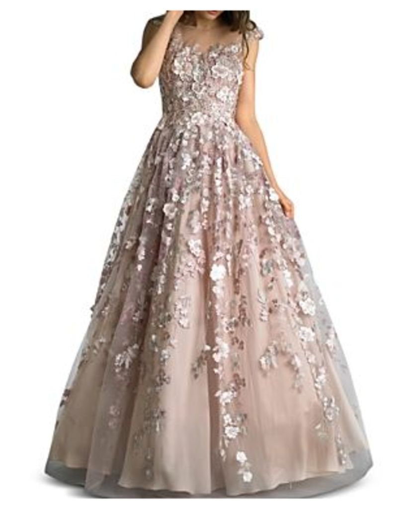 Floral Embellished Ball Gown