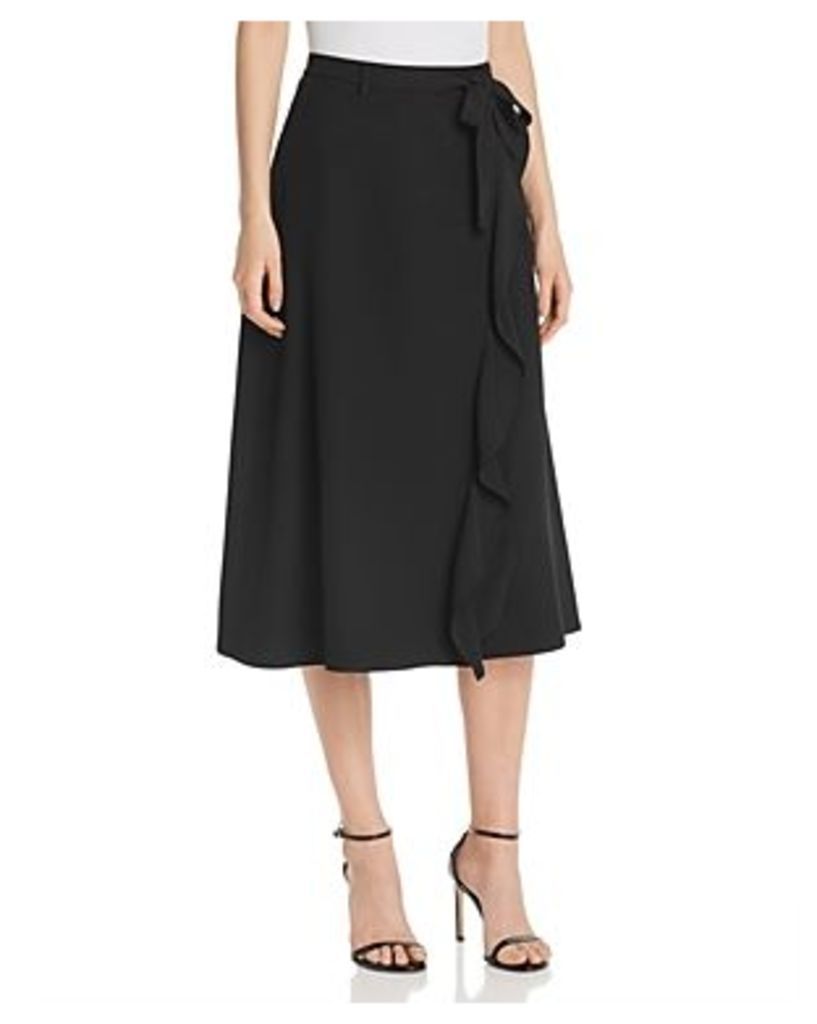 Calvin Klein Ruffle-Trim Midi Skirt