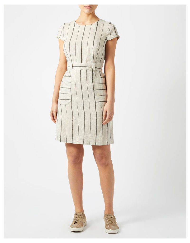 Sophie Linen Stripe Shift Dress
