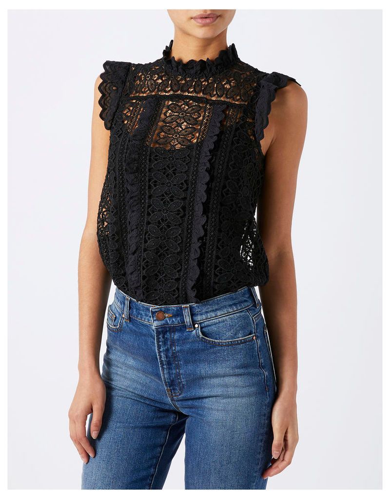 Casey Victoriana Lace Frill Blouse