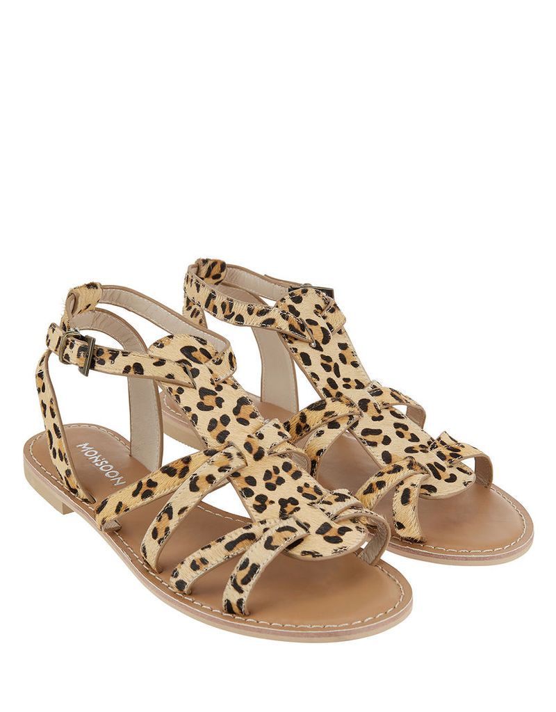 Lulu Leopard Gladiator Sandals