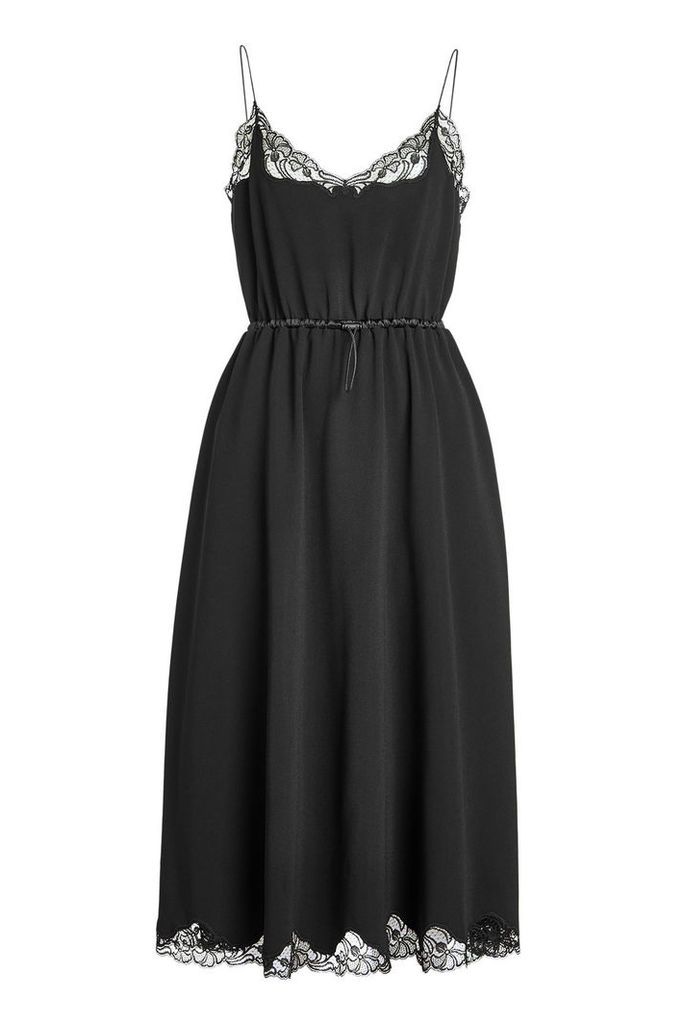 Alexander Wang Crepe Dress with Lace Detail