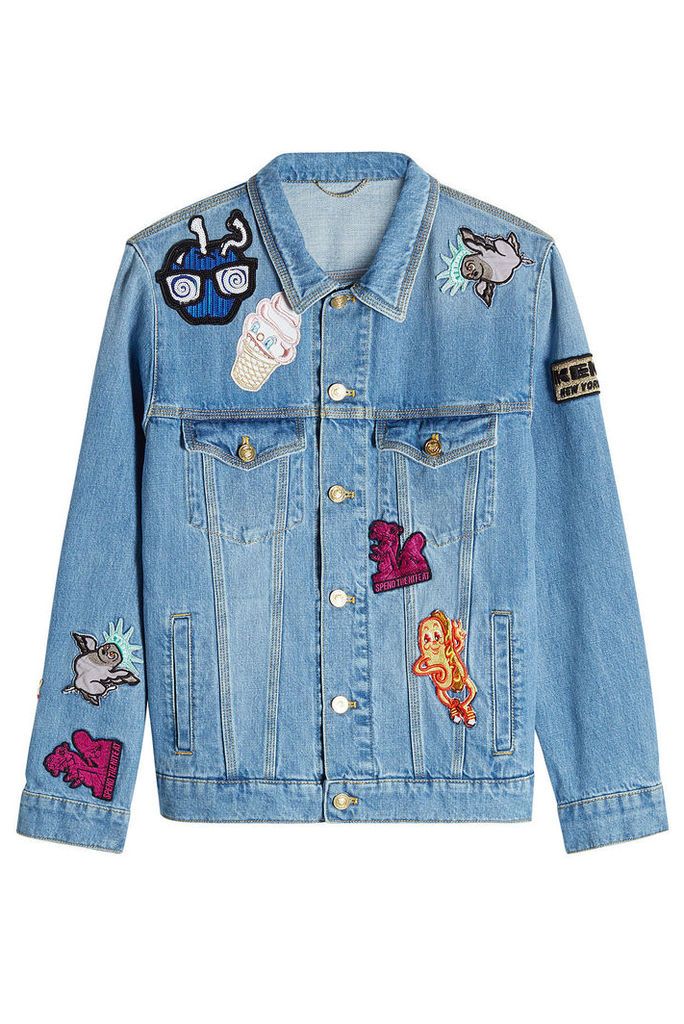 Kenzo Denim Jacket with Patches