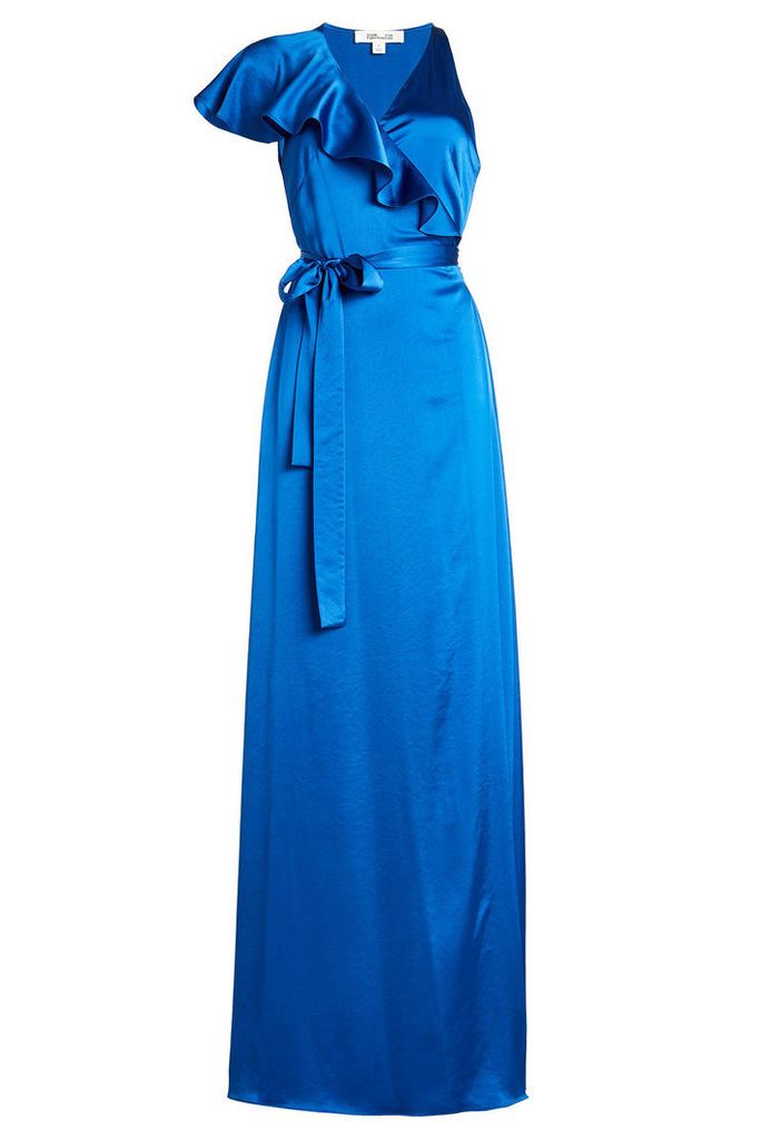 Diane von Furstenberg Floor Length Satin Dress