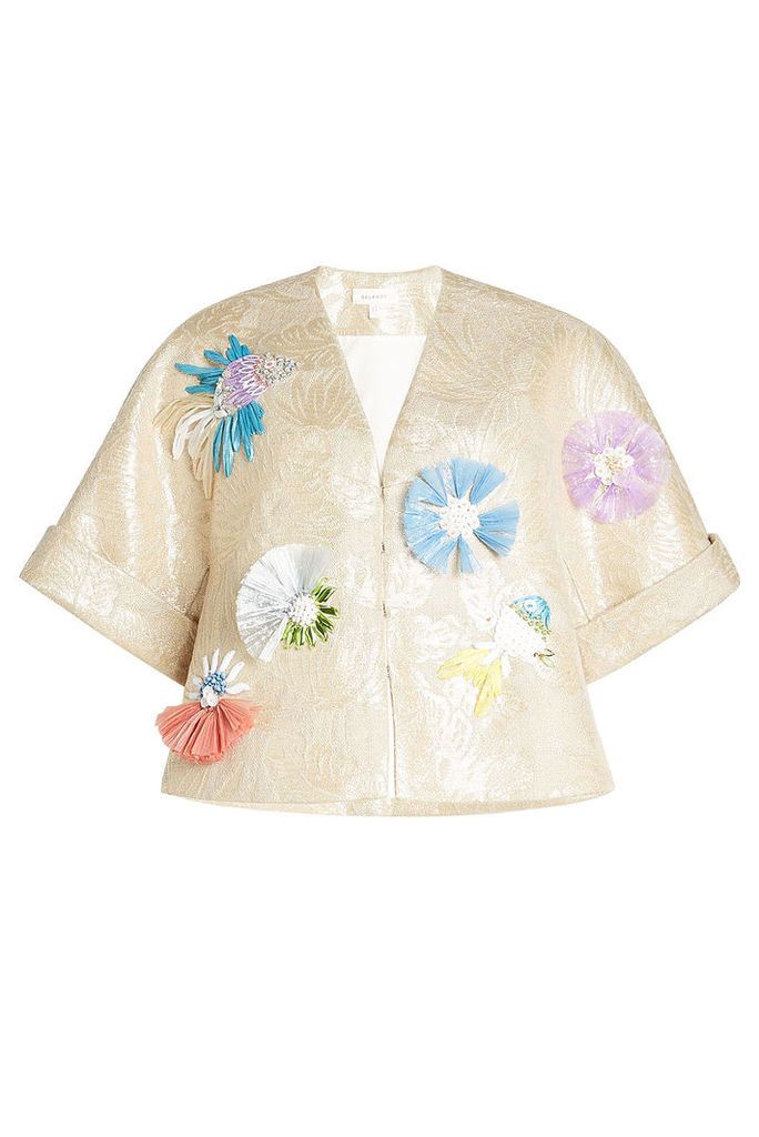Delpozo Embellished Jacket with Linen