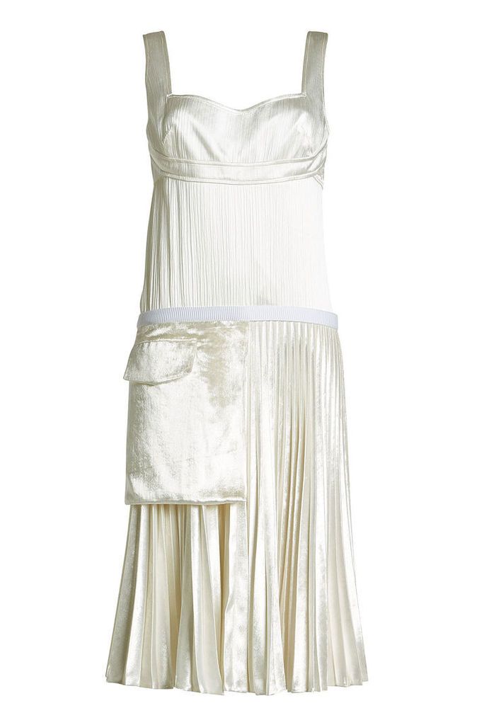Victoria Beckham Silk and Velvet Dress