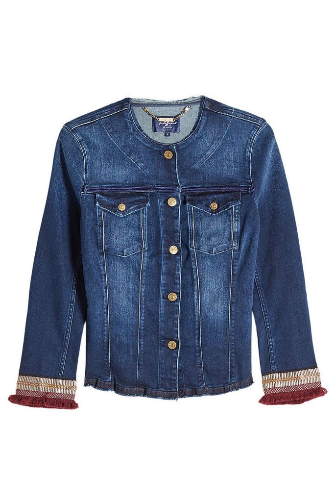7 for all Mankind Embroidered Denim Jacket