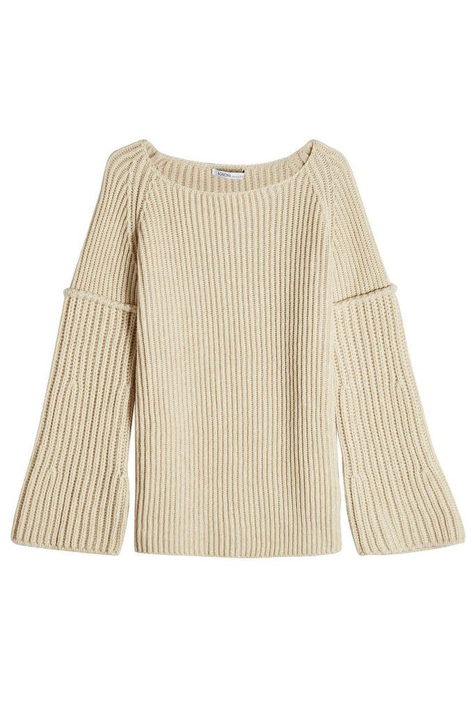 Agnona Ribbed Pullover with Wool