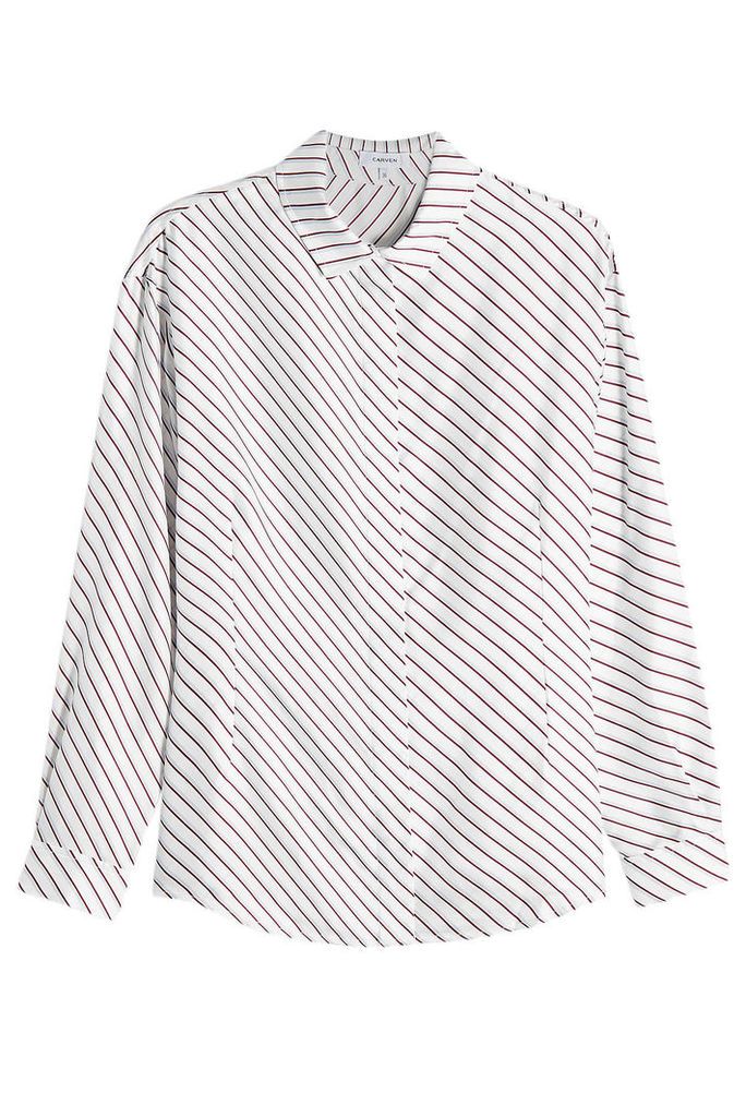 Carven Striped Silk Shirt