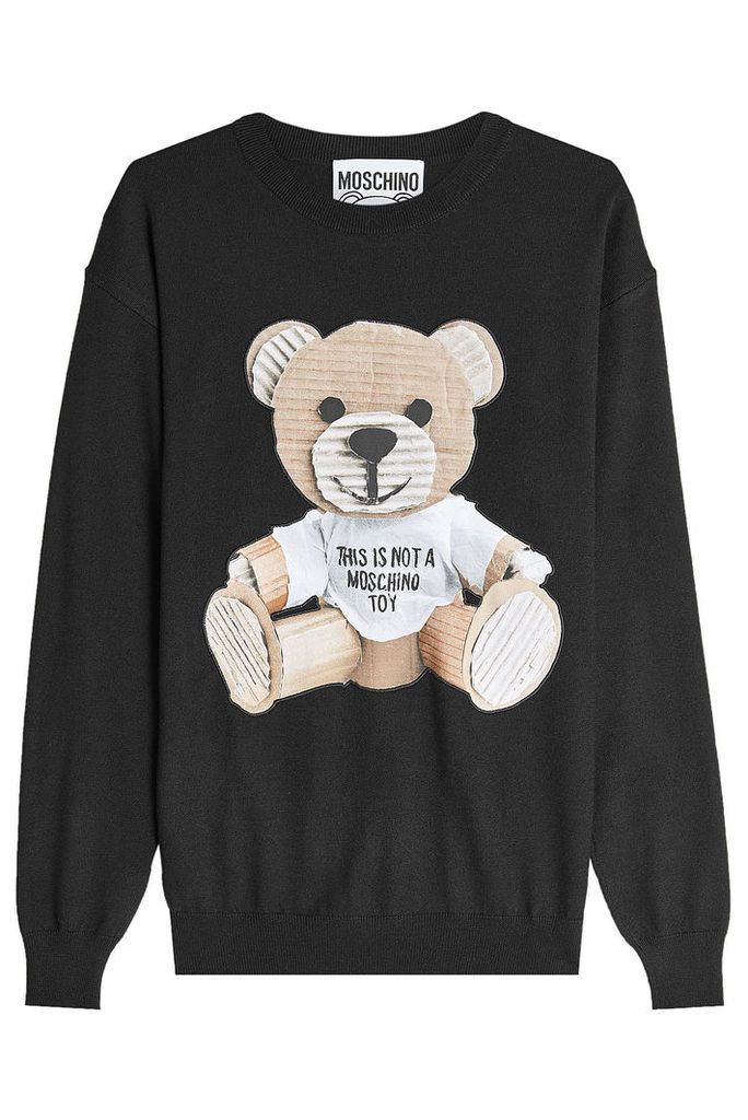Moschino Printed Wool Pullover