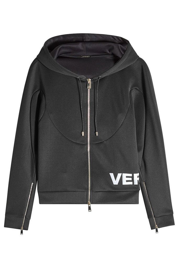 Versace Zipped Hoodie with Logo