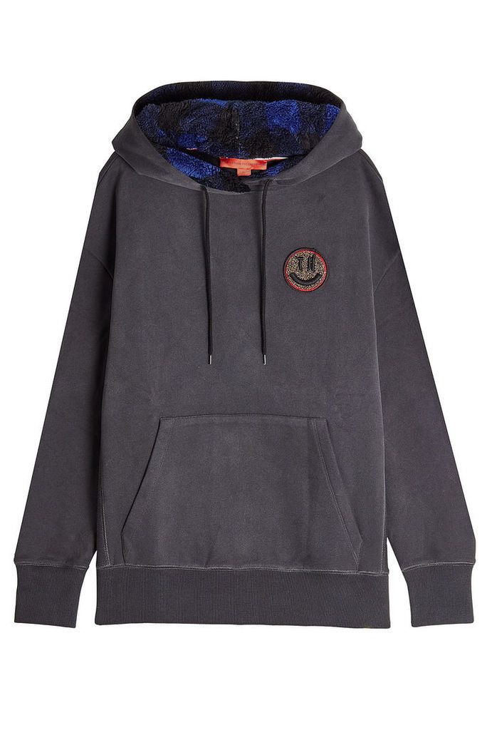 Hilfiger Collection Cotton Hoodie with Textured Lining