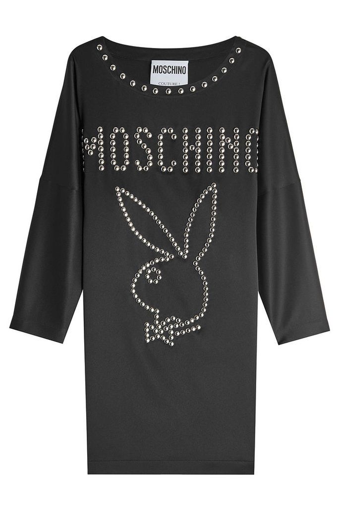 Moschino Stud Embellished Jersey Dress