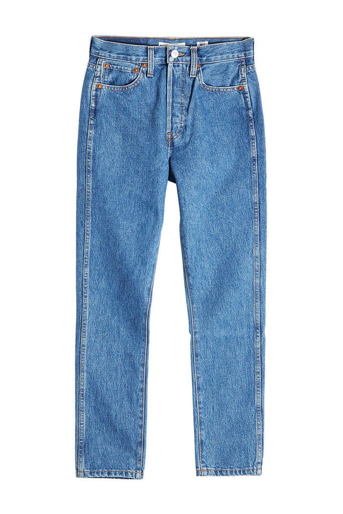 RE/DONE Double Needle Cropped Jeans