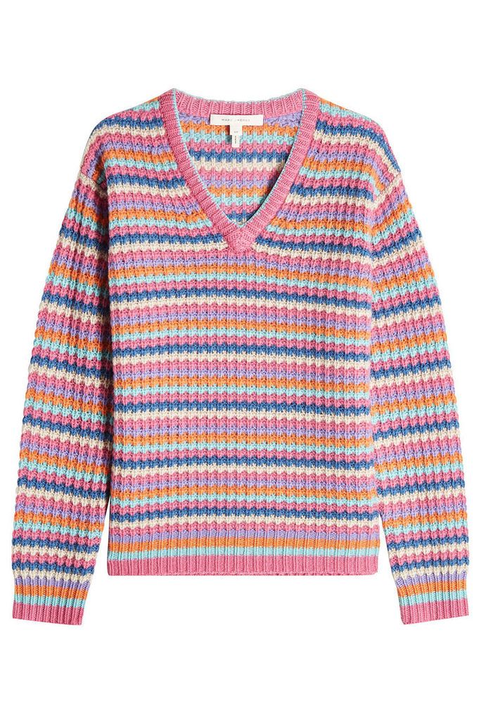 Marc Jacobs Striped Cashmere Pullover