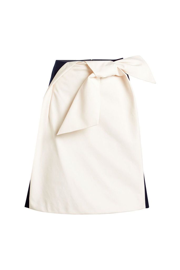 Delpozo Cotton Bow Skirt