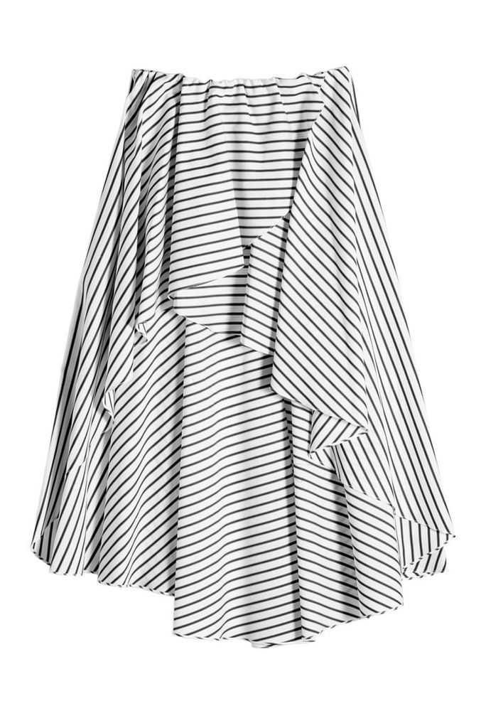 Caroline Constas Adelle Striped Cotton Skirt