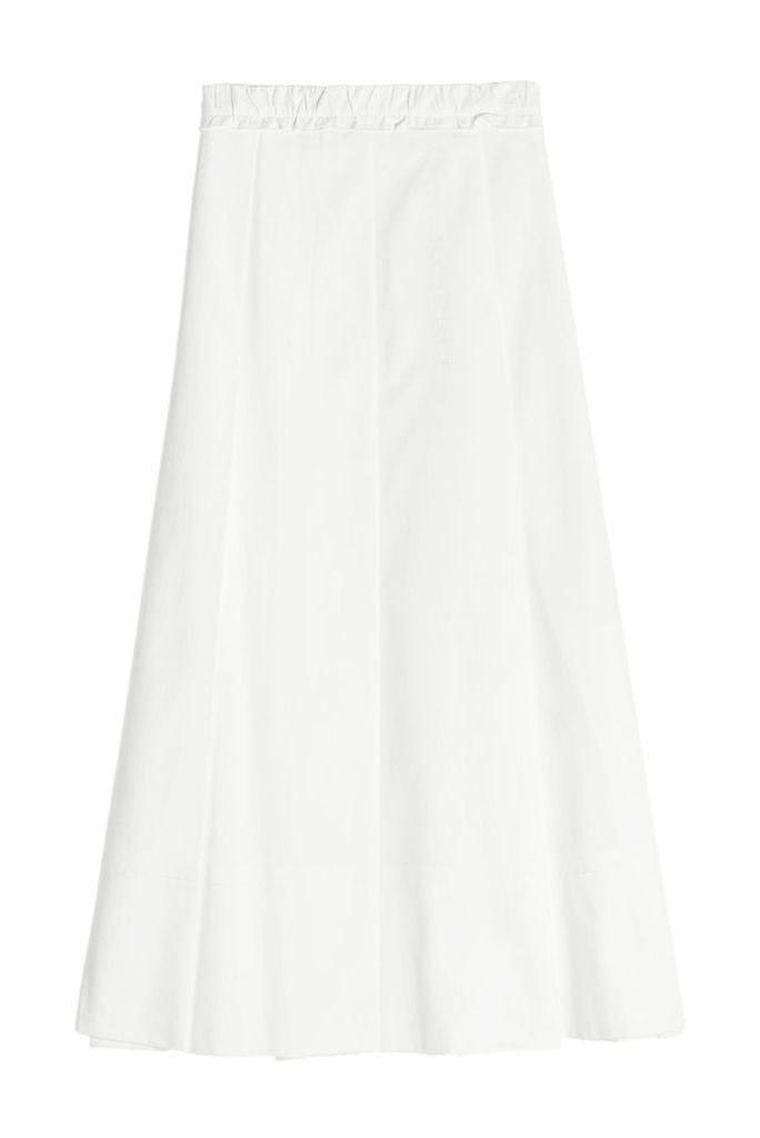 Carven Pleated Cotton Skirt