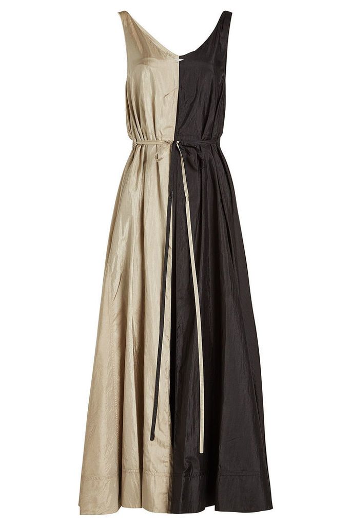 Nina Ricci Two-Tone Dress with Silk