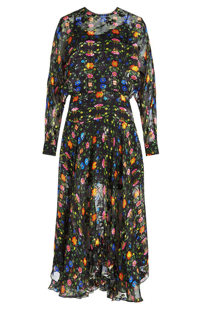 Preen by Thornton Bregazzi Bergamot Embroidered Dress with Silk