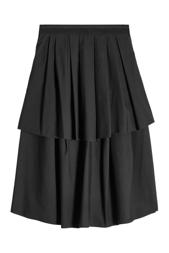 Brunello Cucinelli Tiered Cotton Skirt