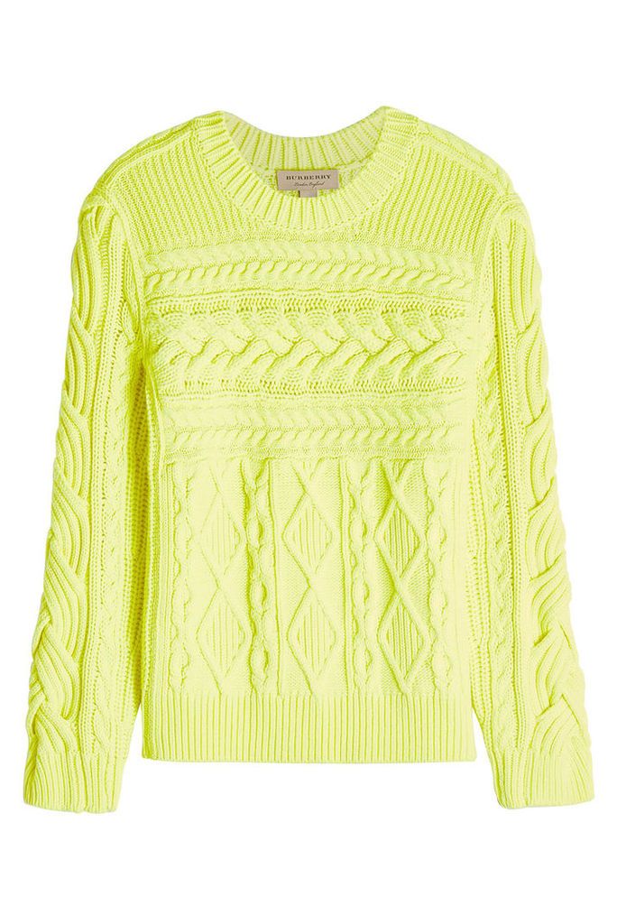 Burberry Tolman Wool Pullover with Cashmere
