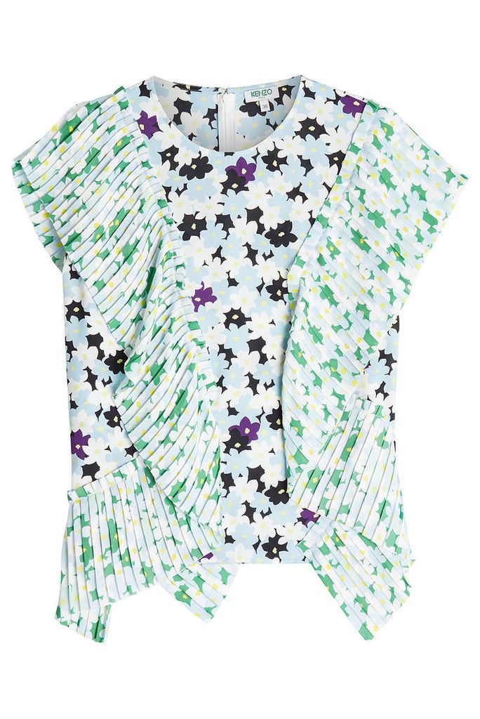 Kenzo Printed Top with Pleats