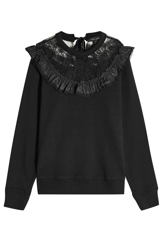 Marc Jacobs Cotton Sweatshirt with Lace