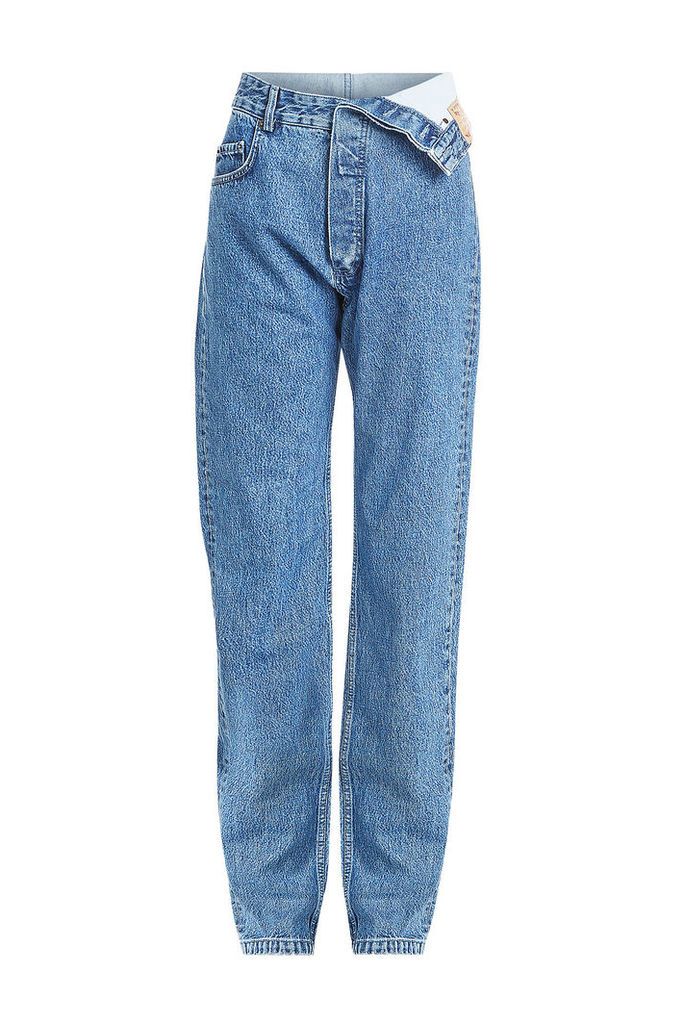 Y/Project Jeans with Asymmetric Waistband