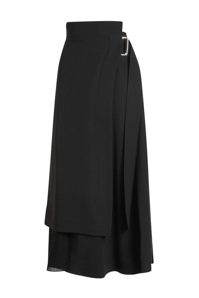 Victoria Beckham Wrap Midi Skirt