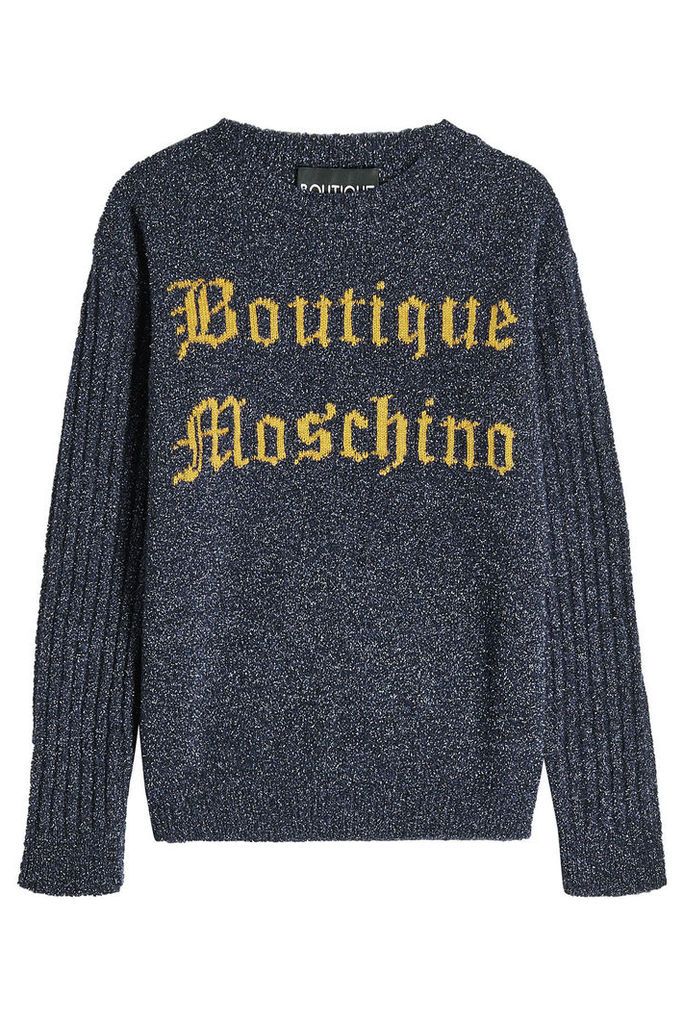 Boutique Moschino Logo Pullover with Virgin Wool
