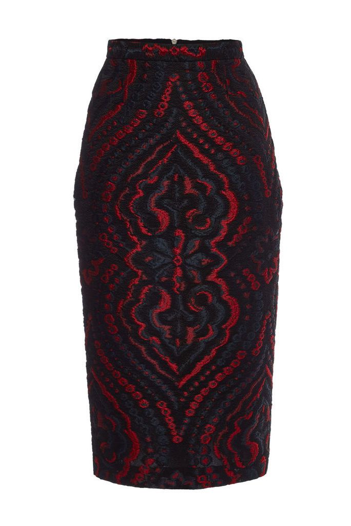 Roland Mouret Norley Skirt with Silk and Cotton