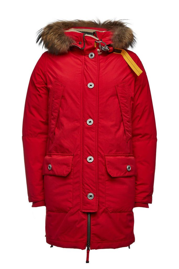 Parajumpers Inut Down Parka with Fur-Trimmed Hood