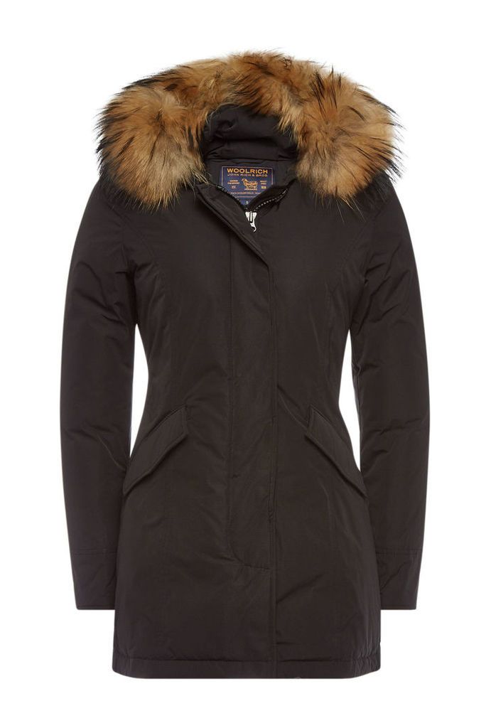 Woolrich Luxury Arctic Down Parka with Fur-Trimmed Hood
