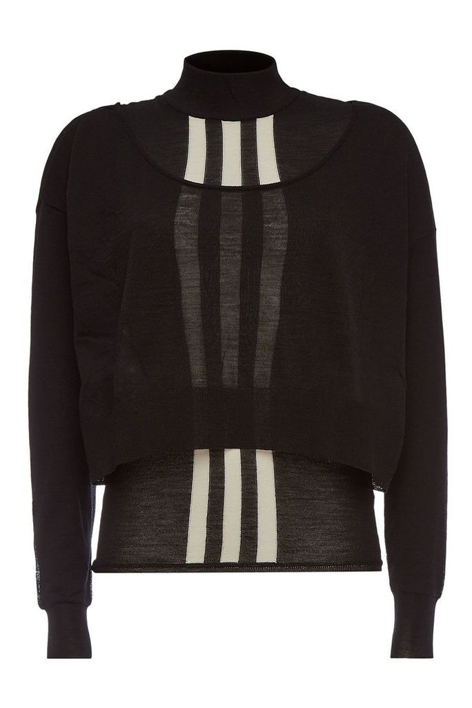 Y-3 Cropped Wool Pullover