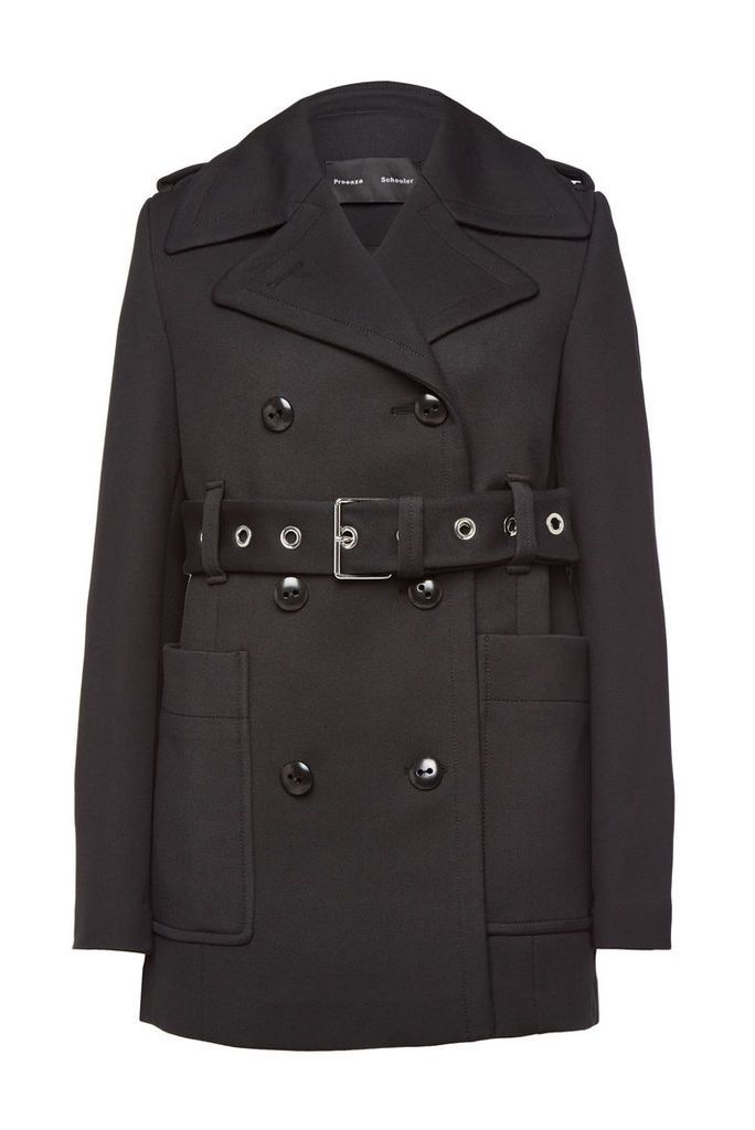 Proenza Schouler Belted Coat with Cotton