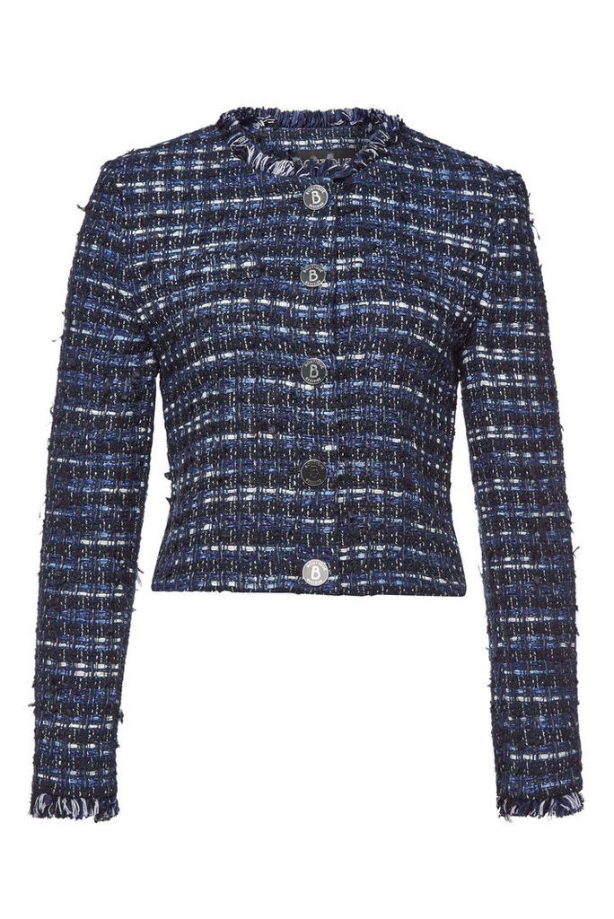 Boutique Moschino Tweed Blazer with Cotton