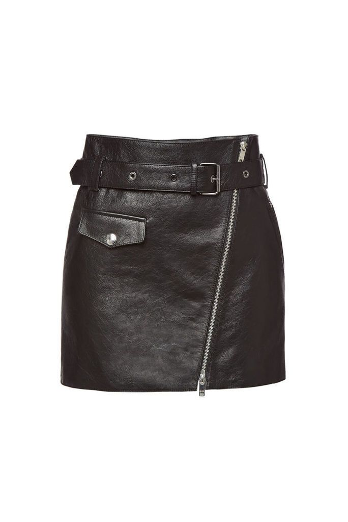 Sonia Rykiel Leather Mini Skirt