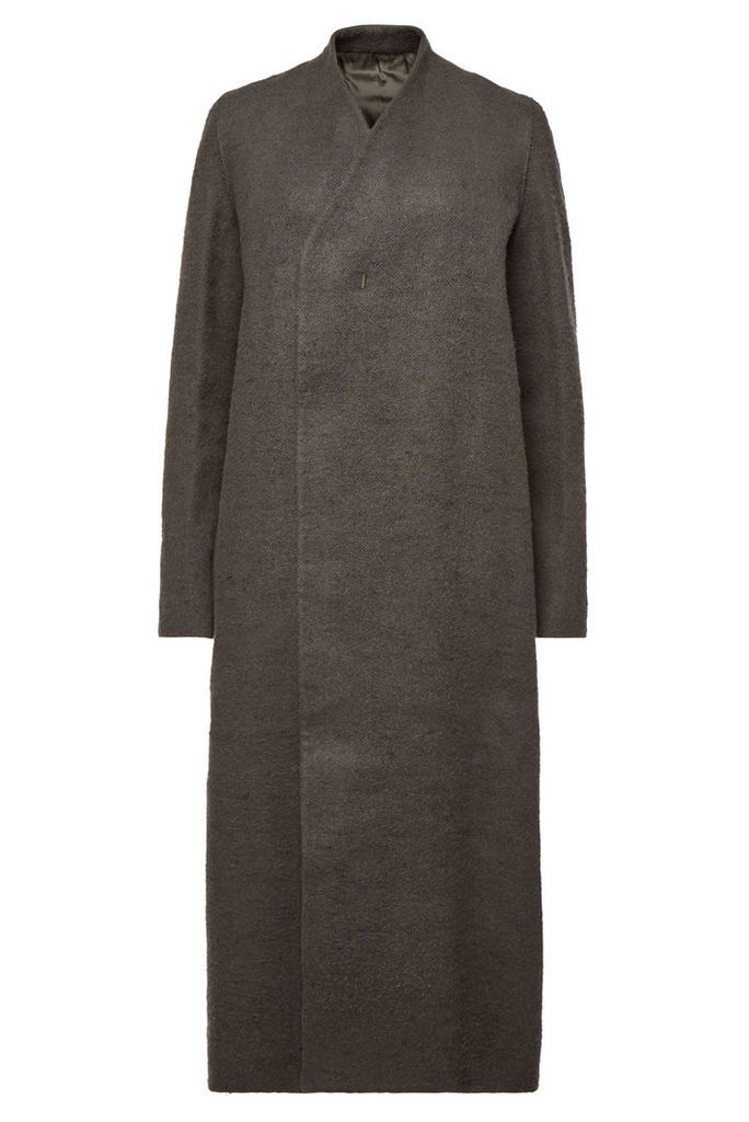 Rick Owens Museum Coat with Camel Hair and Linen
