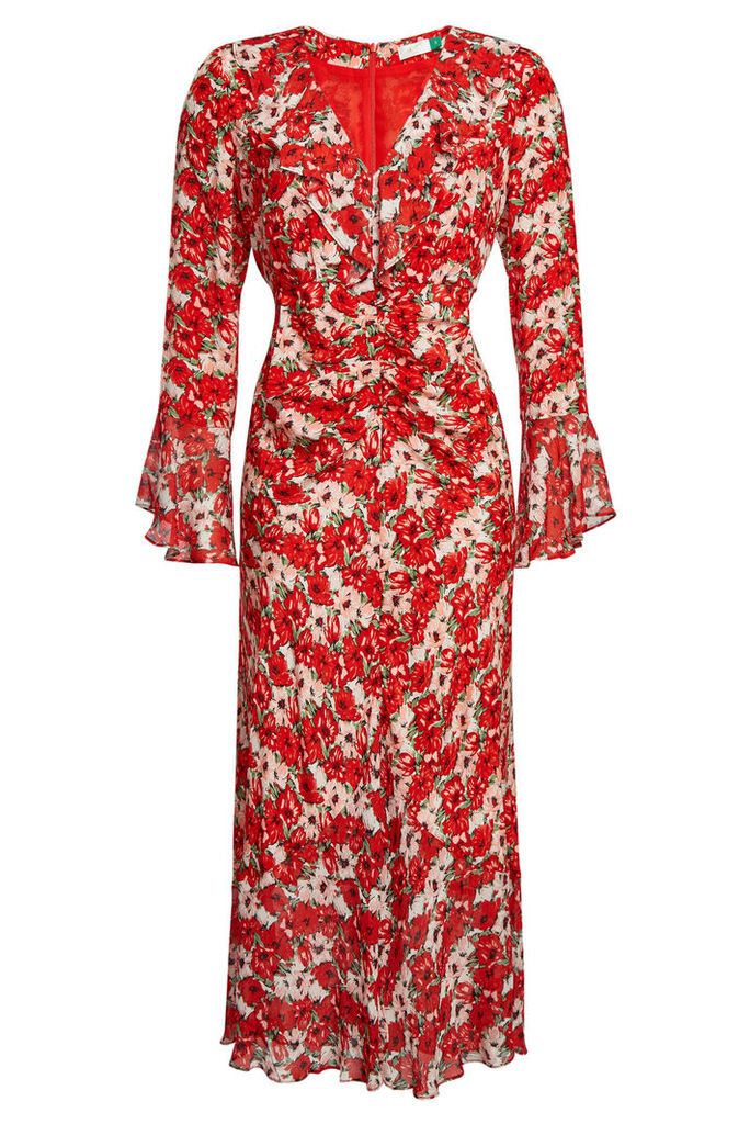 RIXO LONDON Coleen Floral Silk Dress