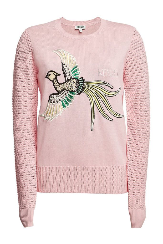 Kenzo Embroidered Pullover with Cotton