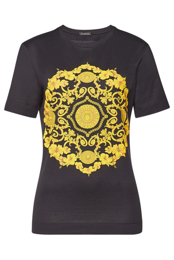 Versace Printed Cotton T-Shirt