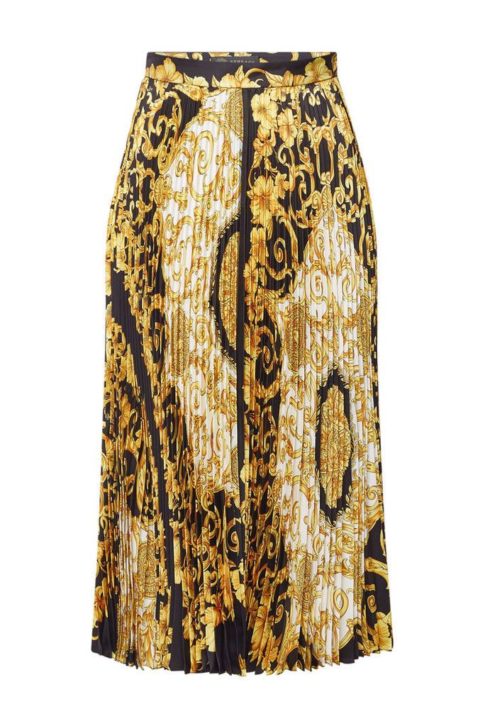 Versace Printed Silk Skirt