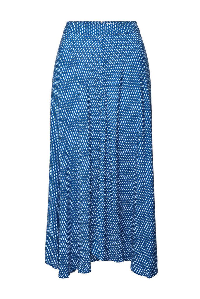 Velvet Titania Printed Midi Skirt