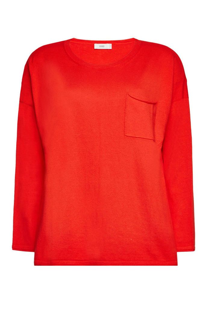 Closed Cotton Pullover with Cashmere
