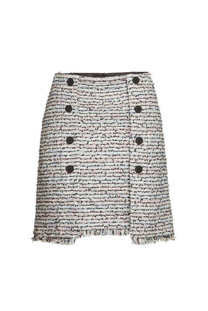 Karl Lagerfeld Boucle Mini Skirt with Cotton